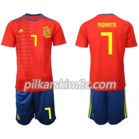 Koszulka Hiszpania MORATA 7 Dziecięca Główna Koszulki Piłkarskie 2019 Krótki Rękaw